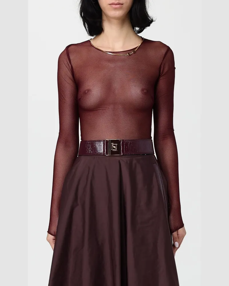 Elisabetta Franchi Jumpsuit damen Burgunderrot