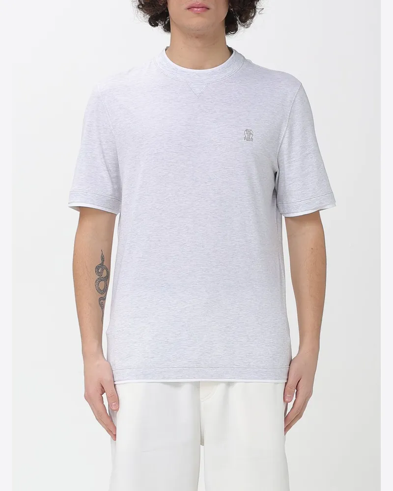 Brunello Cucinelli Polo herren Grau
