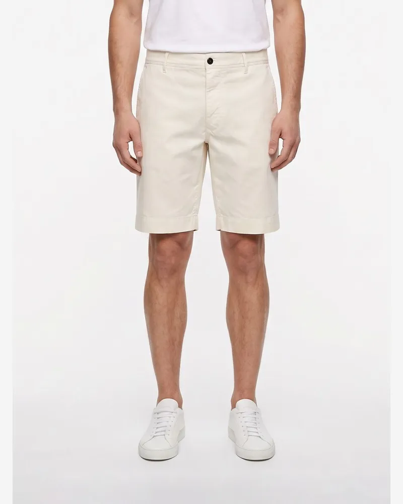 Incotex Chino-Shorts aus Baumwolle Weiß