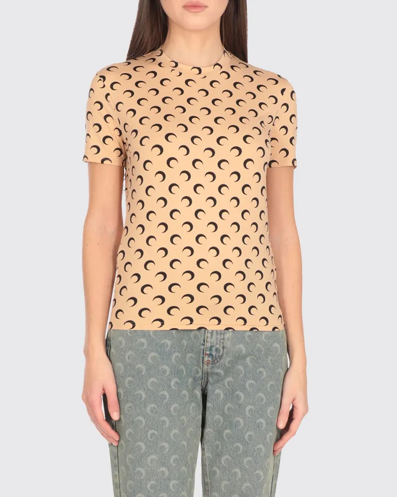 Marine Serre T-shirt damen Beige