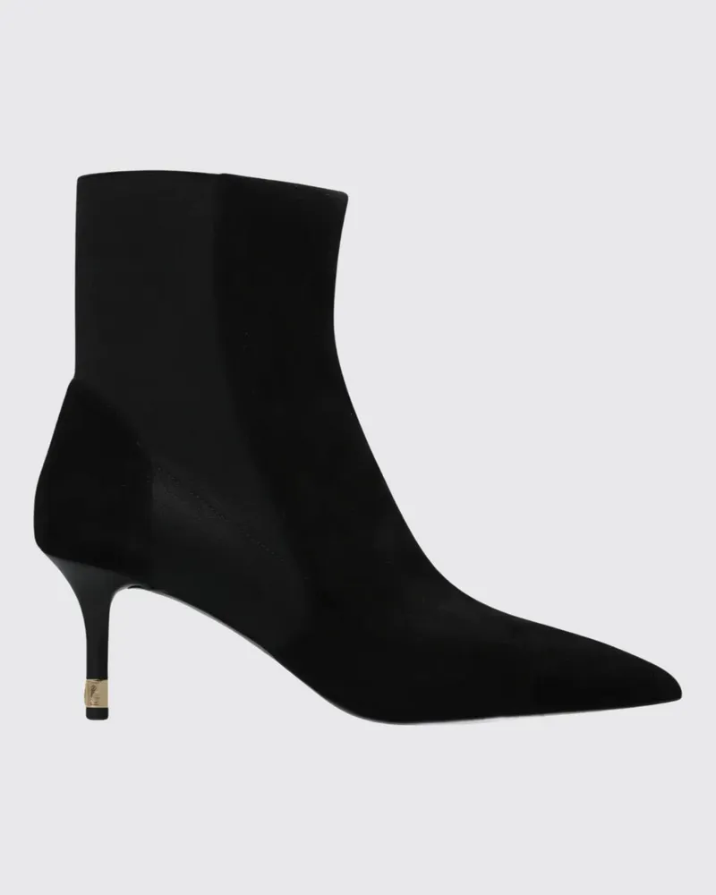 Furla Aria Wildleder-Chelsea-Boots mit mittlerem Stiletto-Absatz Schwarz