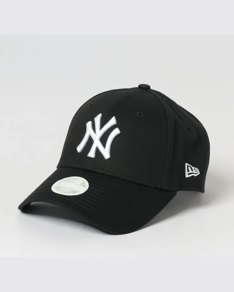 New Era 9Forty NY Yankees Baumwollkappe mit gesticktem Logo Schwarz