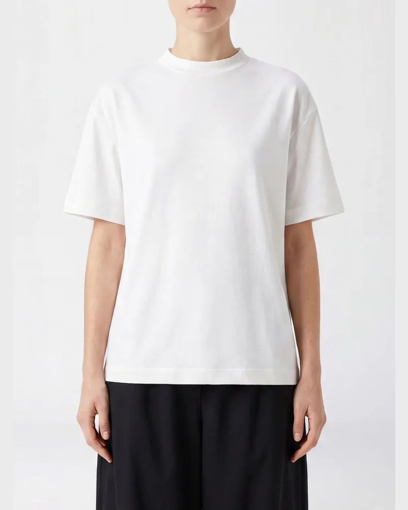Jacquemus Polyester-T-Shirts Weiß