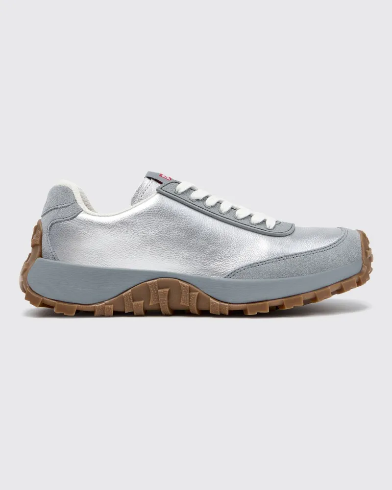 Camper Drift Trail Sneakers aus Leder und Veloursleder mit Vibram-Sohle Grau