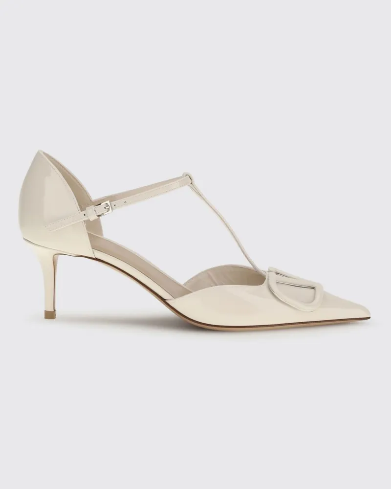 Valentino Garavani D'Orsay Pumps aus Lackleder Ivory