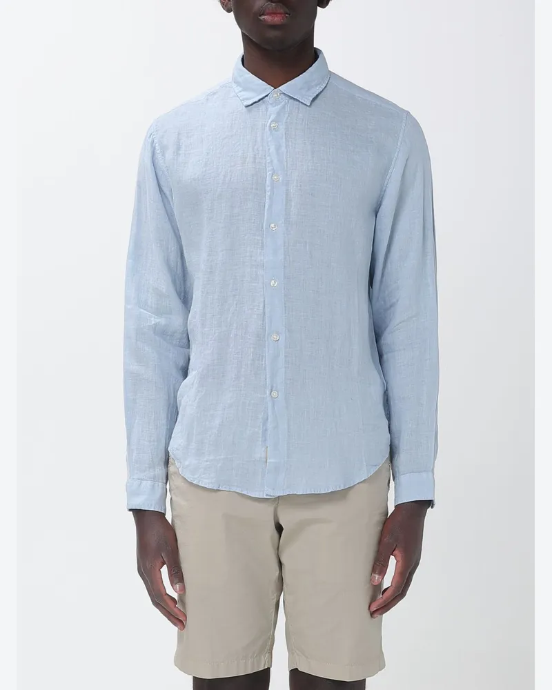 Woolrich Lässiges Leinenhemd Blau