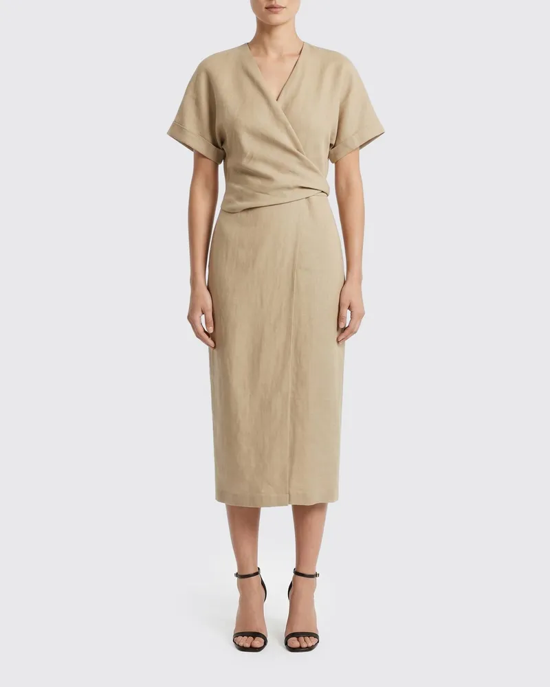 Brunello Cucinelli Kleid damen Beige