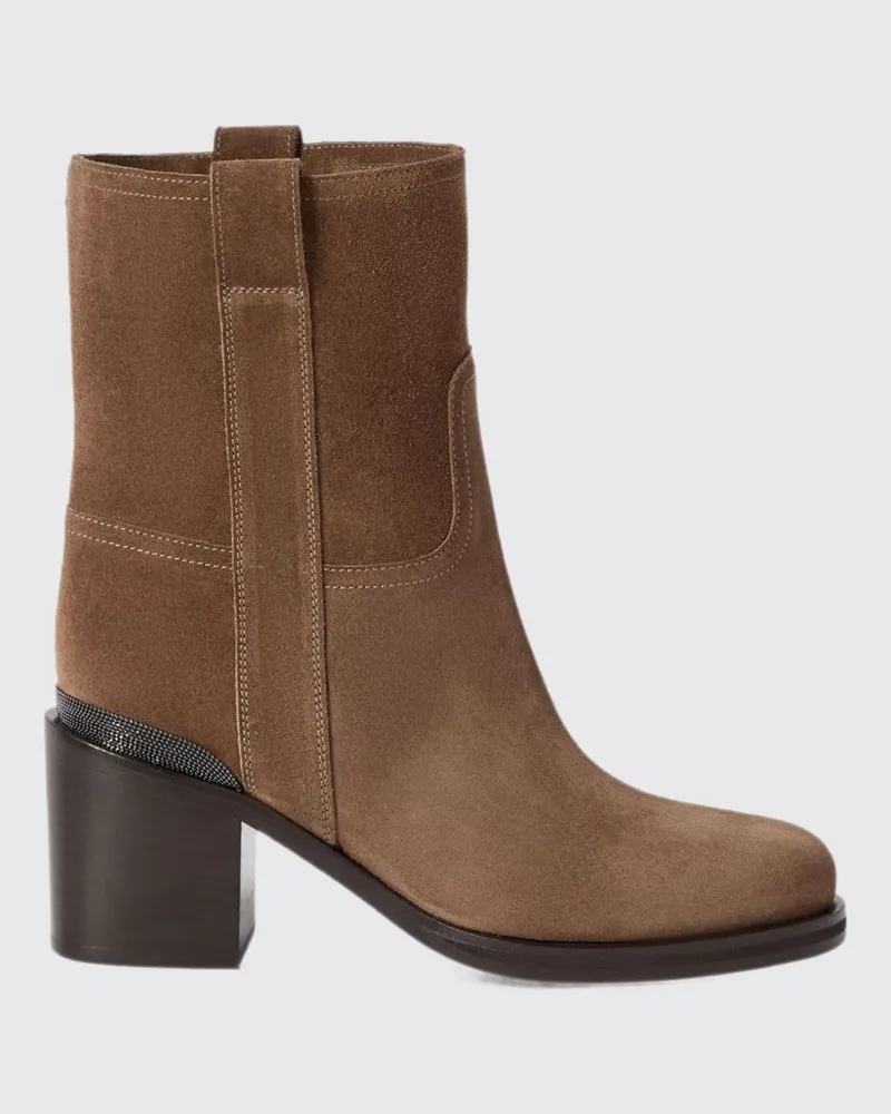Brunello Cucinelli Stiefel damen Braun