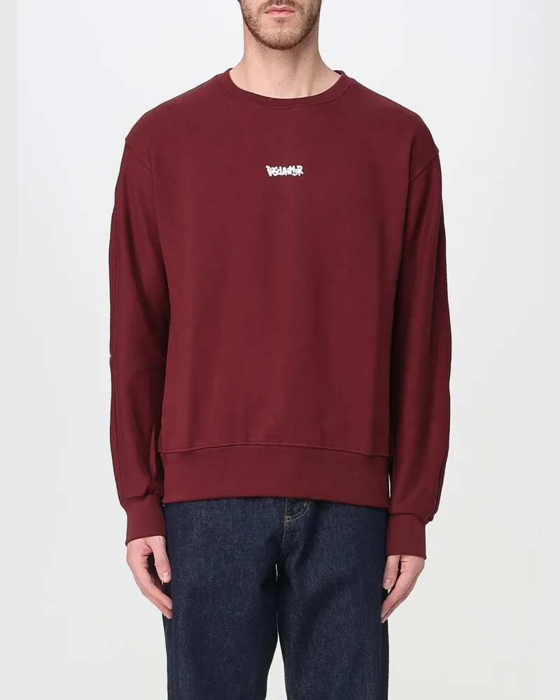 DISCLAIMER Sweatshirt herren Burgunderrot