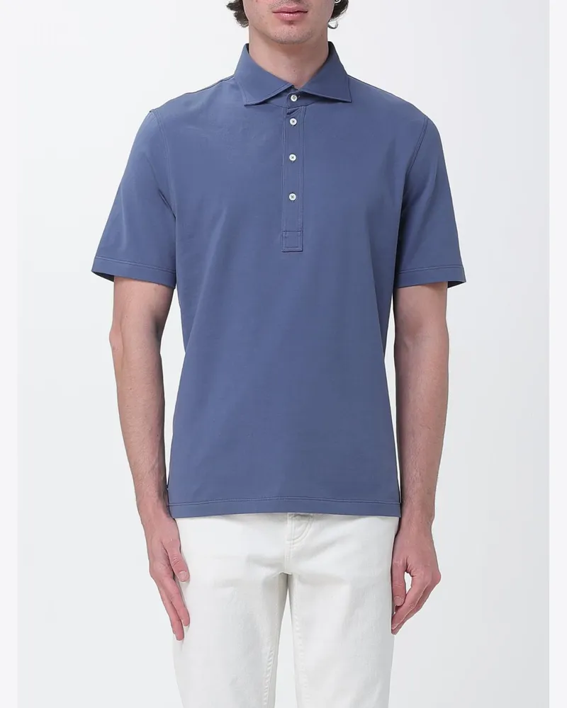 Brunello Cucinelli Polo herren Denim