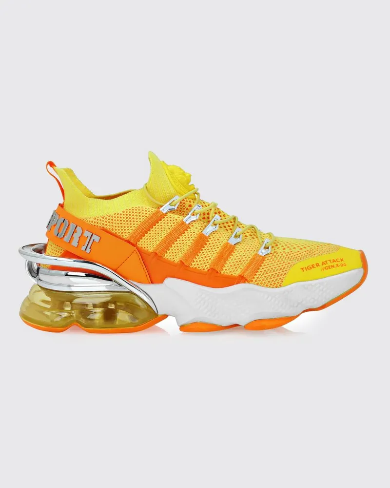 Philipp Plein Sneakers aus Mesh und Gummi Gelb