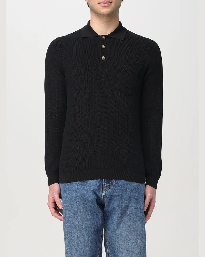 Brunello Cucinelli Polo Schwarz
