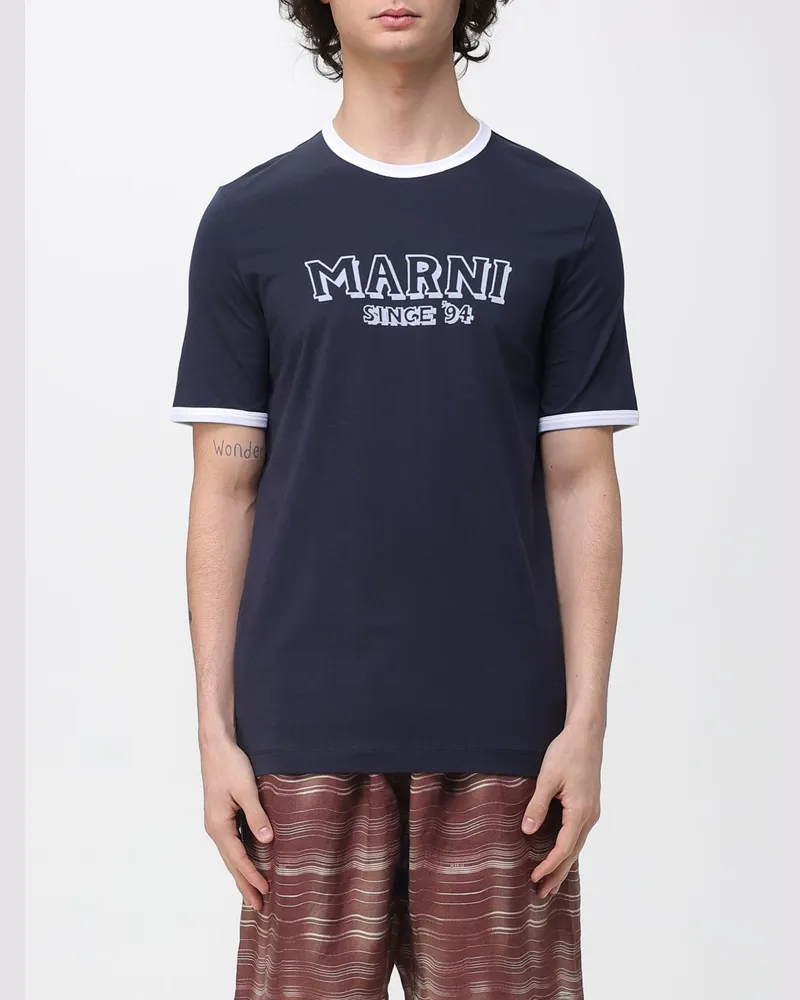 Marni T-shirt herren Blau
