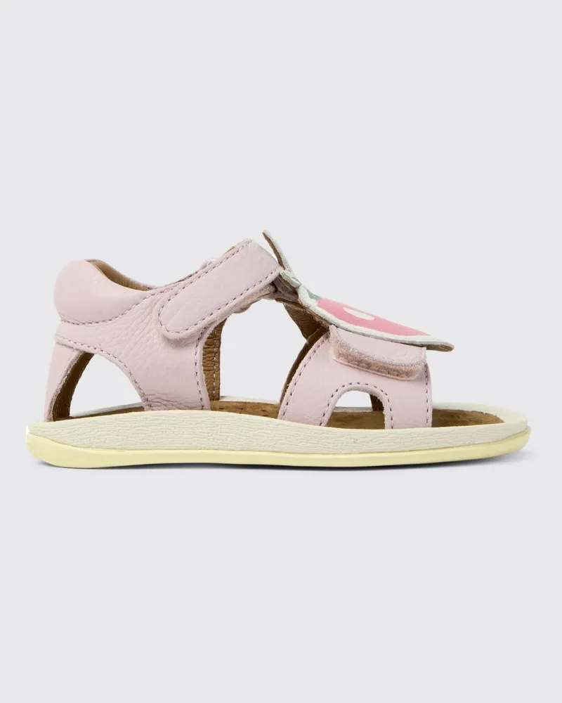Camper Twins Ledersandalen mit Fruchtapplikationen Bunt