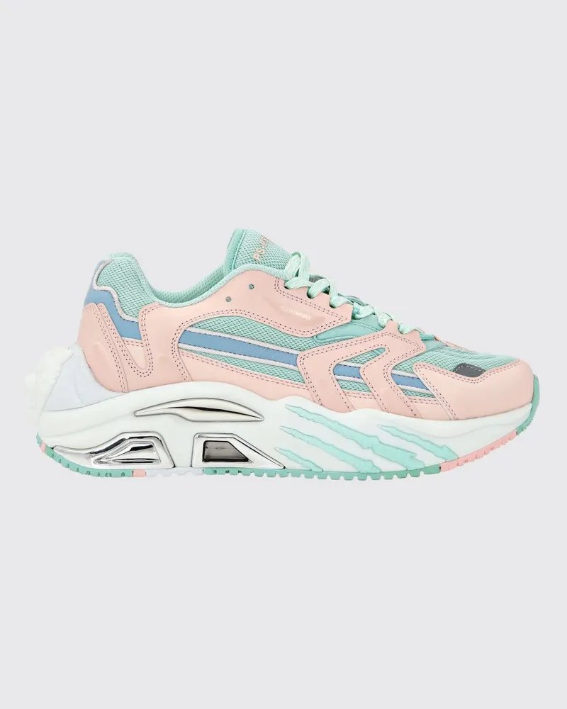 Philipp Plein PS.Project Gen.X-01 Sneakers aus Leder und Mesh in zweifarbigem Design Blau