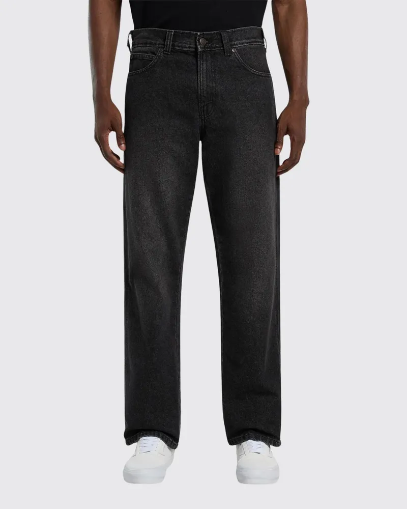 Dickies 954 Straight Leg Carpenter Jeans aus Denim mit mittlerer Leibhöhe und Logo hinten Schwarz