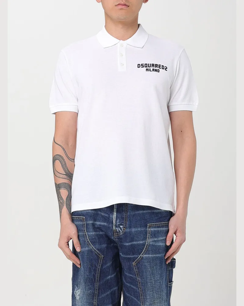 Dsquared2 Polo herren Weiß