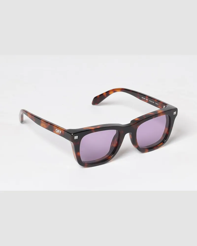 OFF-WHITE Katy Sonnenbrille von in eckiger Form aus Schildpatt-Acetat Gelb