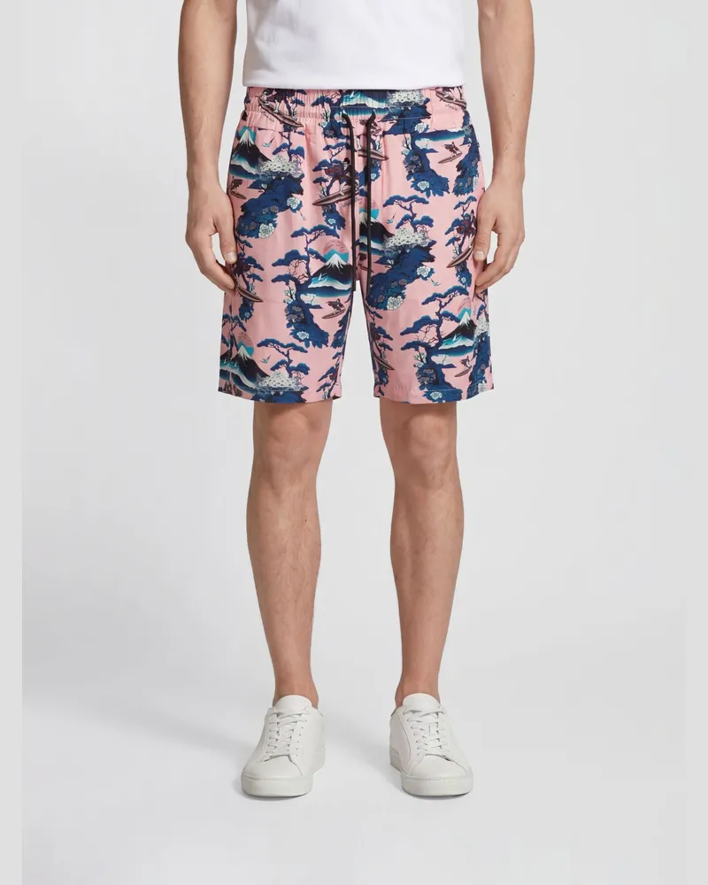 MAUNA KEA Bedruckte Viskose-Shorts Pink