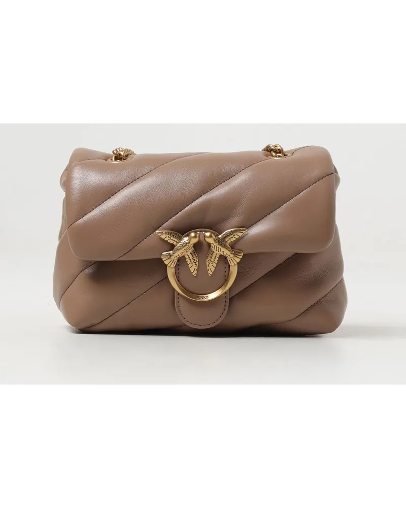 Pinko Schultertasche damen Beige