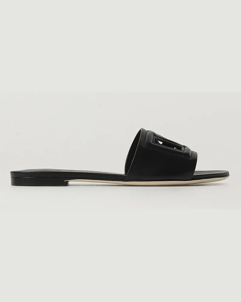 Dolce & Gabbana Flache sandalen damen Dolce & Gabbana Schwarz