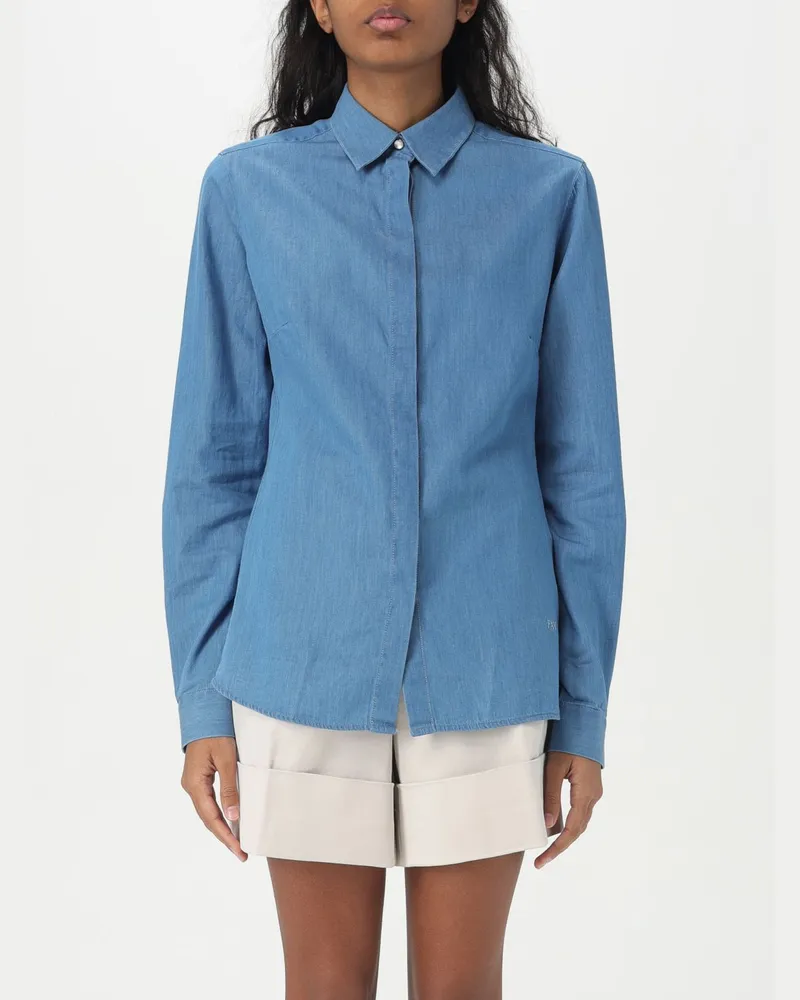 Fay Hemdbluse damen Blau