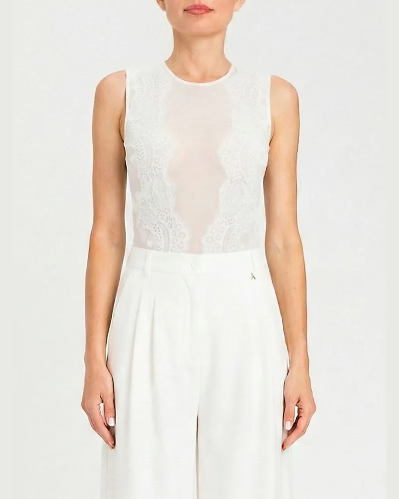 Twin-Set Top damen Weiß