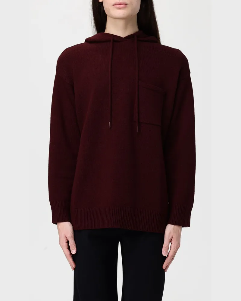 Max Mara Pullover damen Burgunderrot