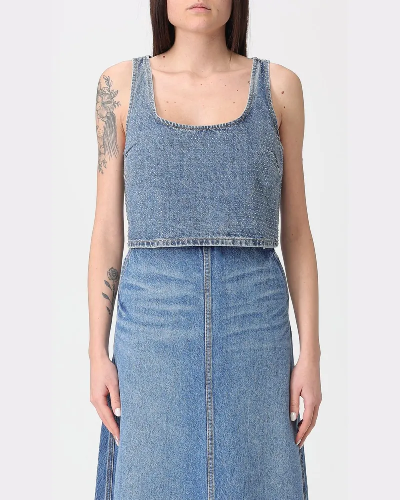 Self-Portrait Top damen Blau