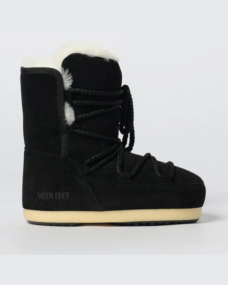 Moon Boot Flache stiefeletten damen Schwarz