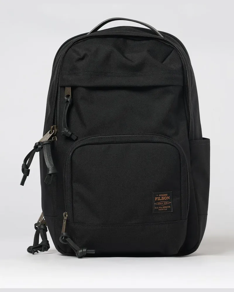 Filson Dryden Rucksack aus Cordura®-Nylon mit Tragegriff und Außentaschen Schwarz