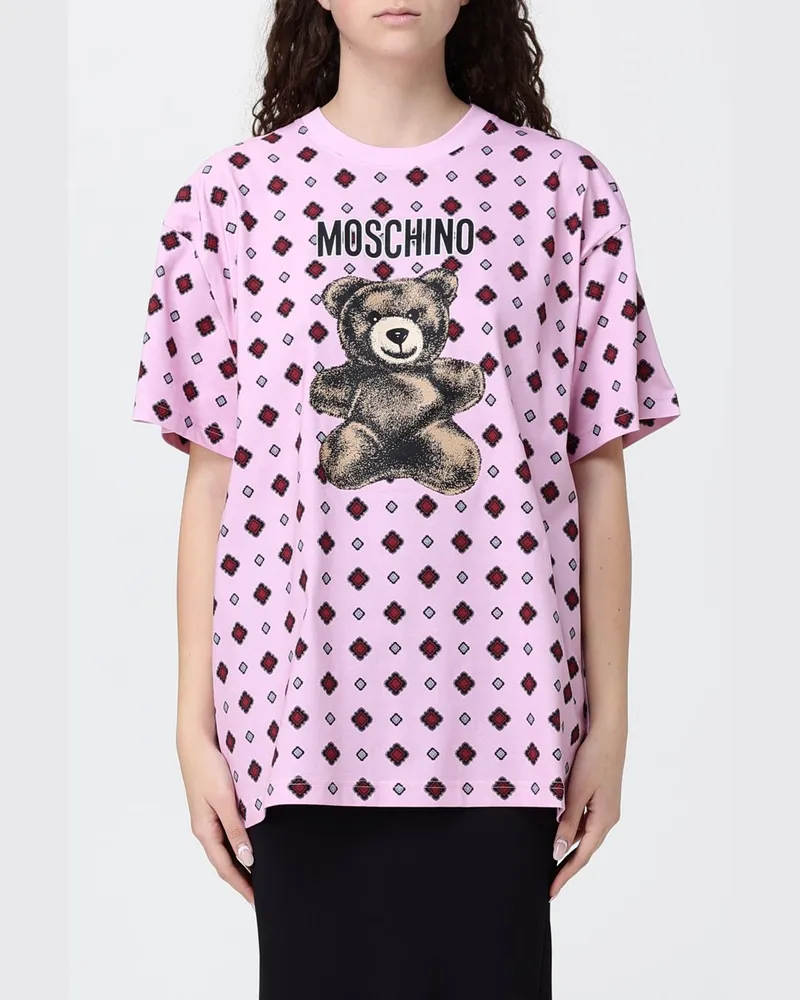 Moschino T-shirt damen Pink