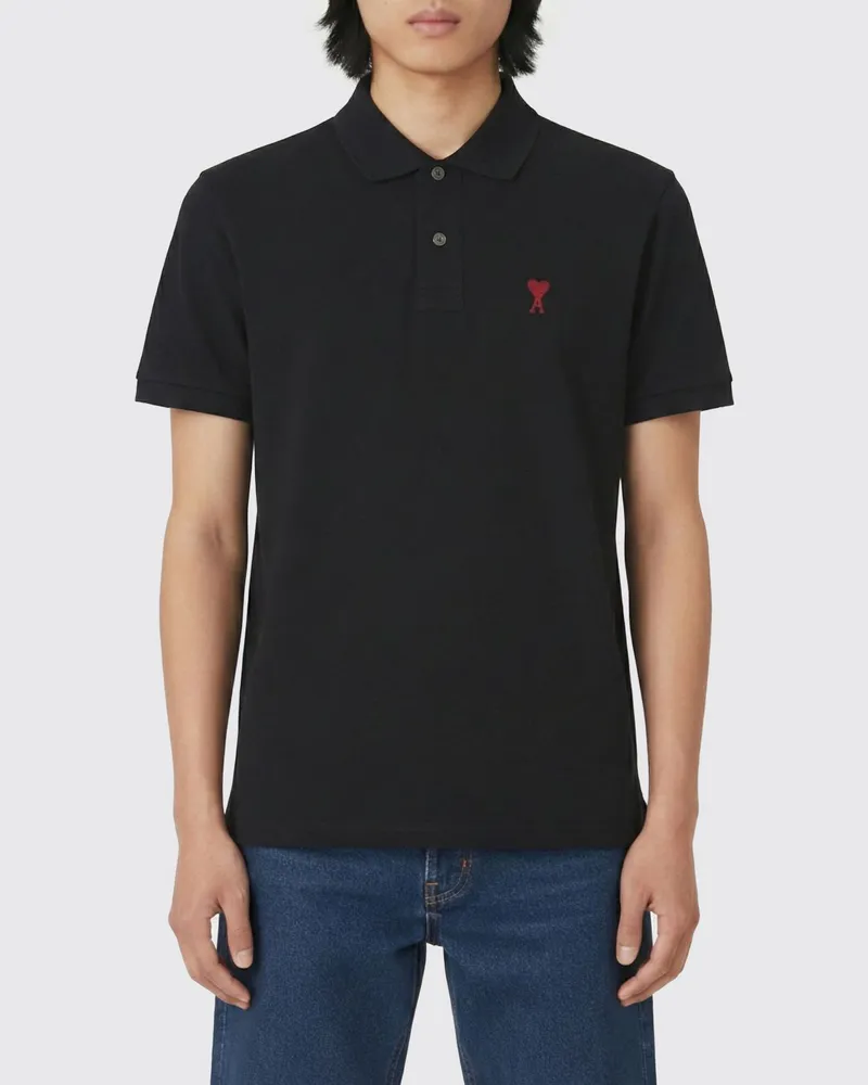 AMI Paris Polo herren Schwarz