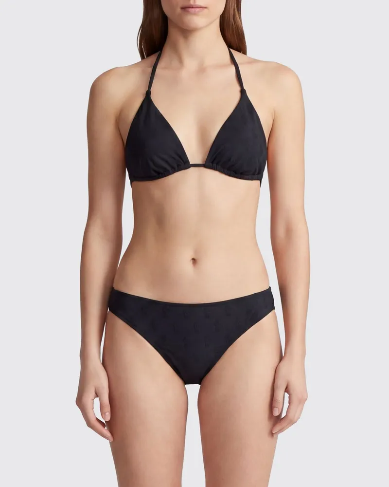 Ralph Lauren Bikini-Oberteil aus recyceltem Polyester Schwarz