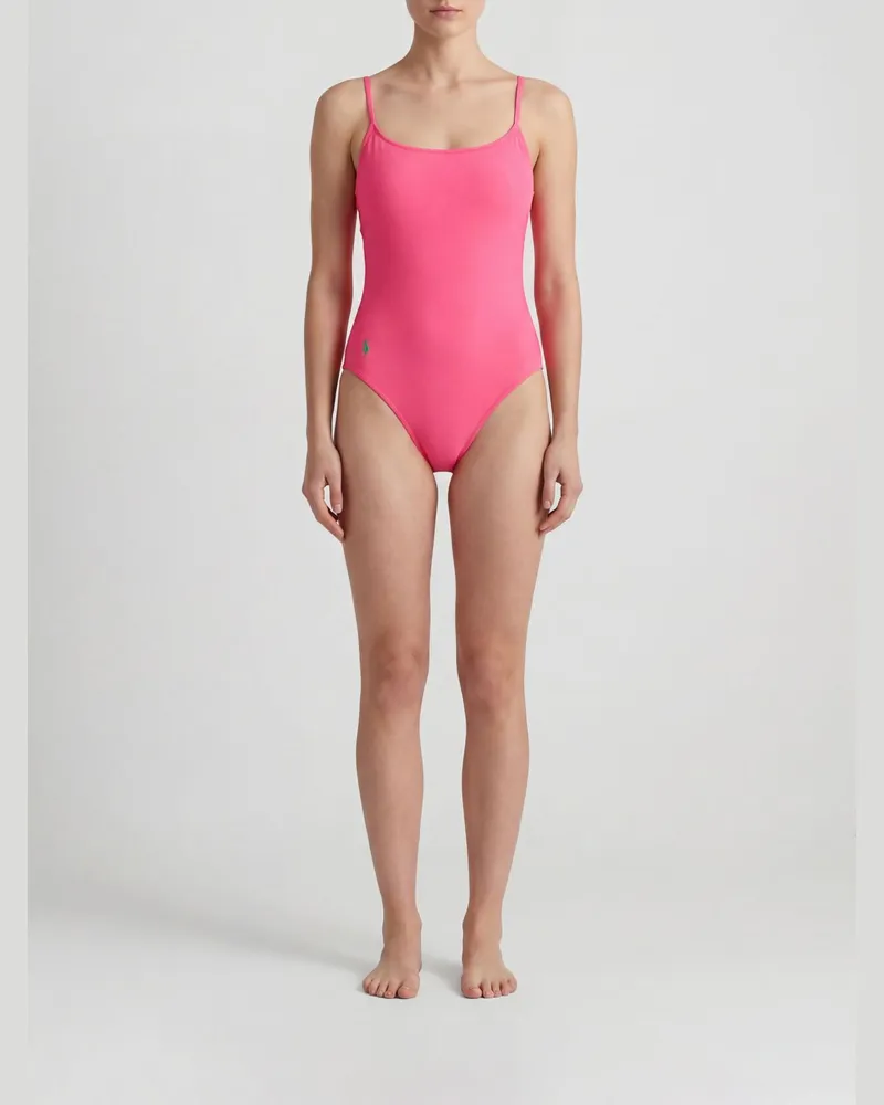 Ralph Lauren Badeanzug aus recyceltem Stretch-Nylon Pink