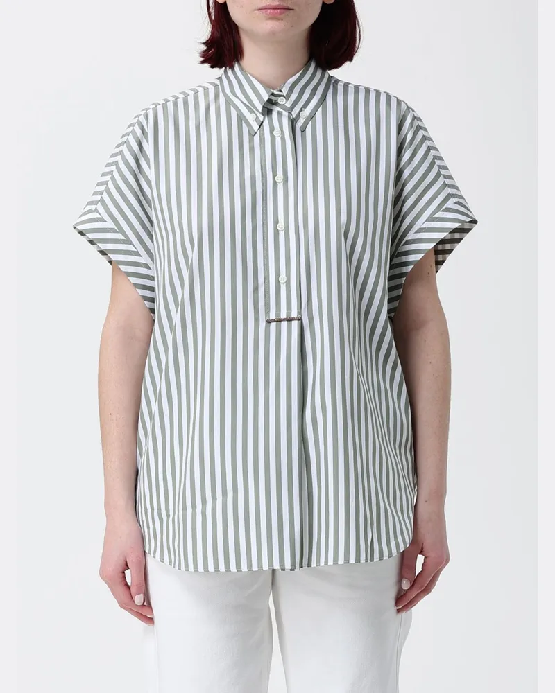 Brunello Cucinelli Hemdbluse damen Grün