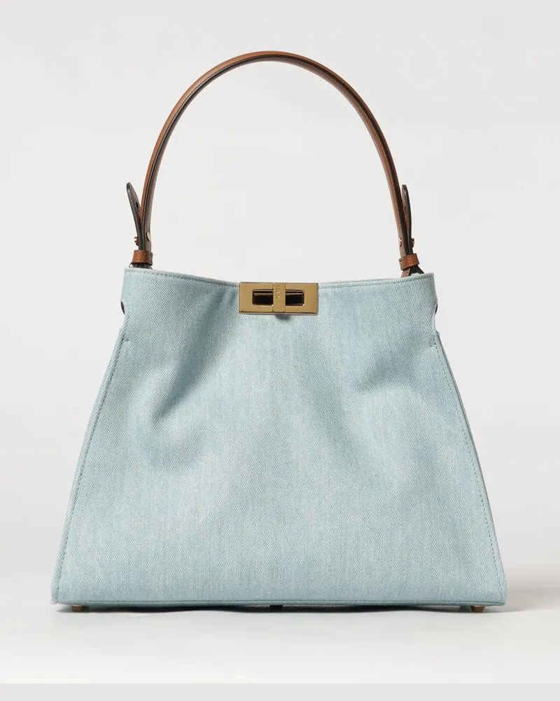 Fendi Schultertasche damen Denim