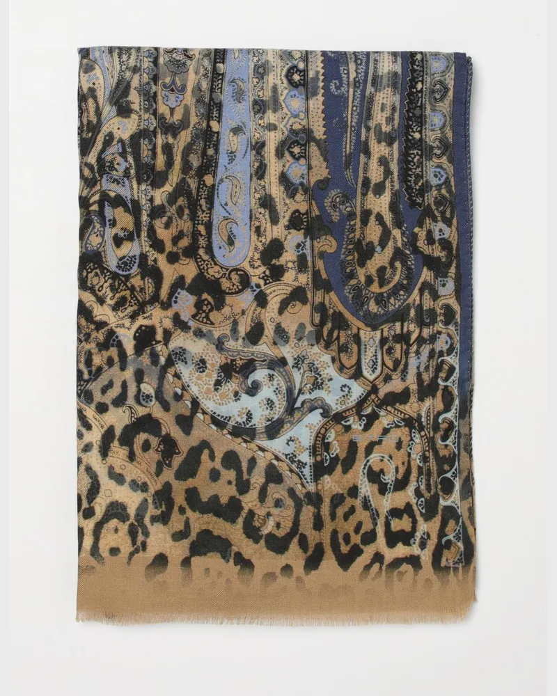 Etro Schal herren Blau