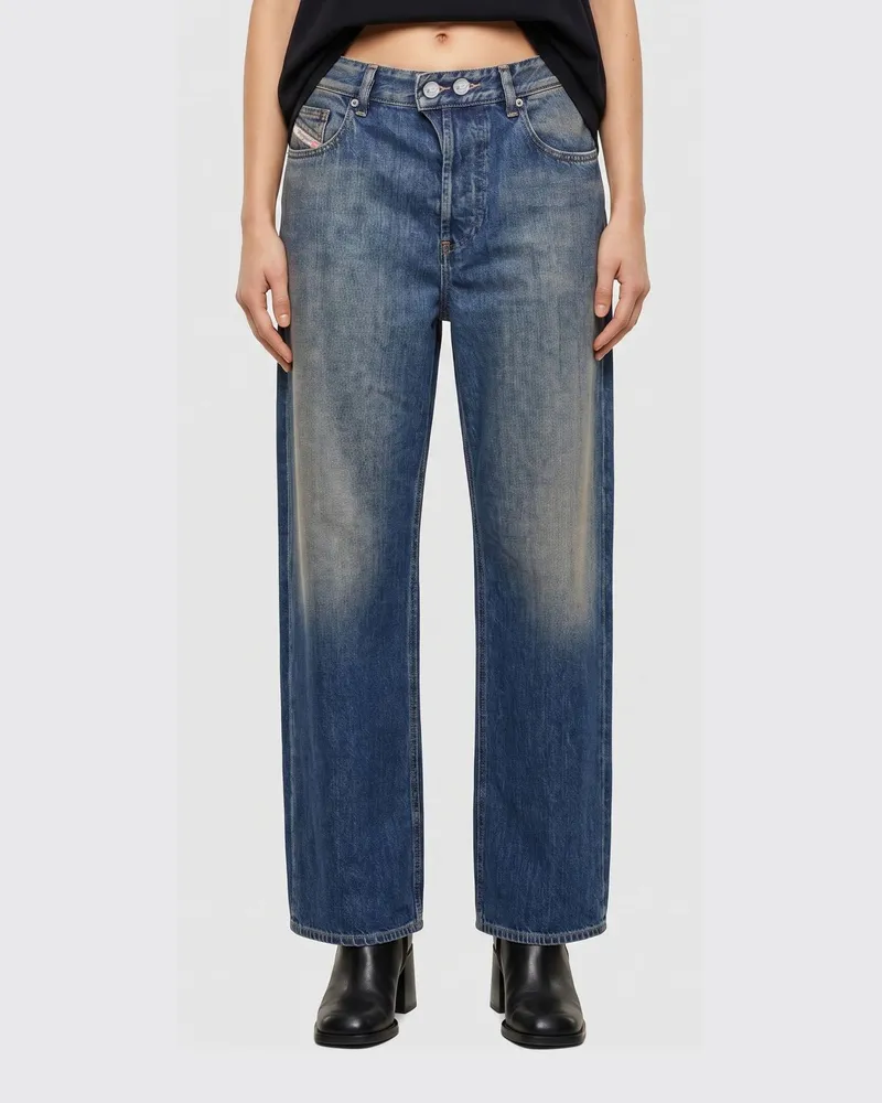 Diesel 1996 D-Sire Low-Rise Wide-Leg Jeans aus Baumwolldenim Denim