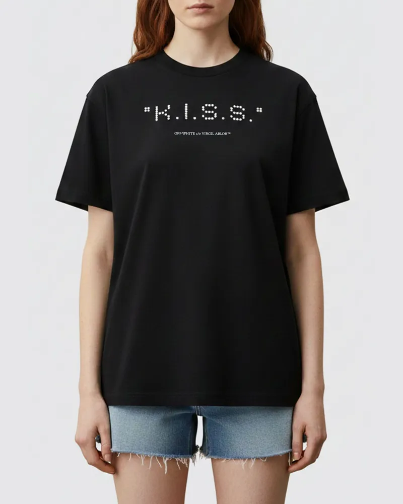 OFF-WHITE T-shirt damen Schwarz