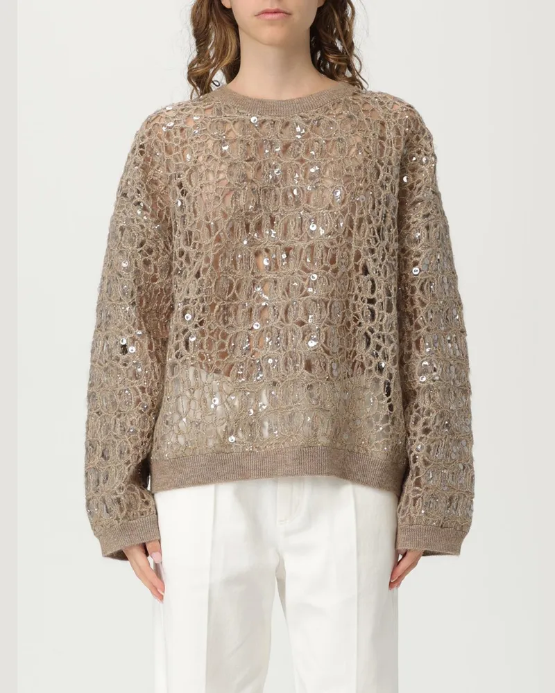 Brunello Cucinelli Pullover damen Beige