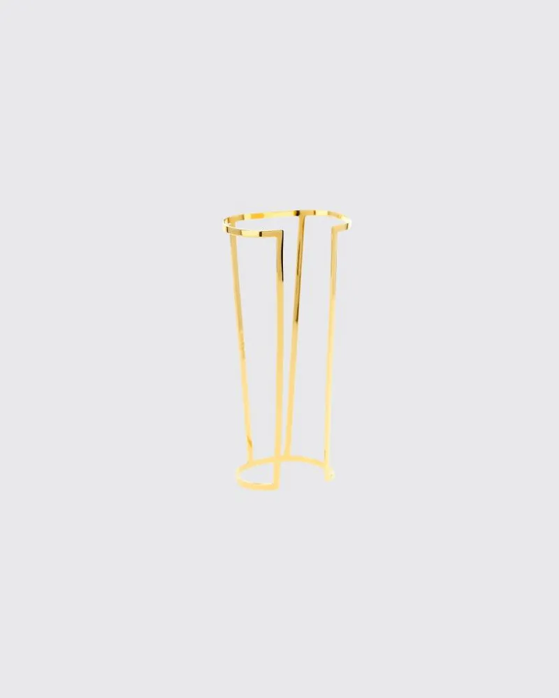 Elisabetta Franchi Hohes Metallarmband Gold