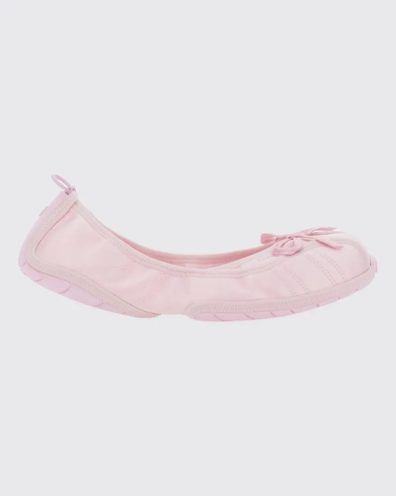 Balenciaga Ballerinas aus Polyester mit Zierschleife und runder Spitze Pink