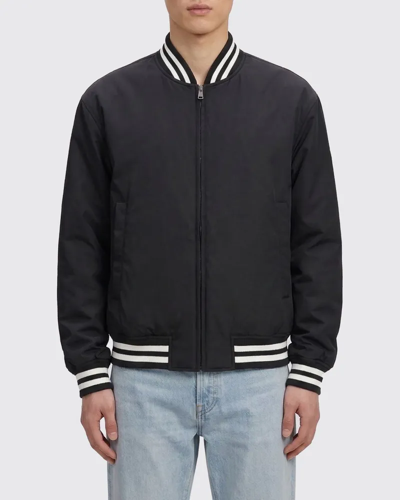 Gucci Reversible Nylon-Bomberjacke Schwarz