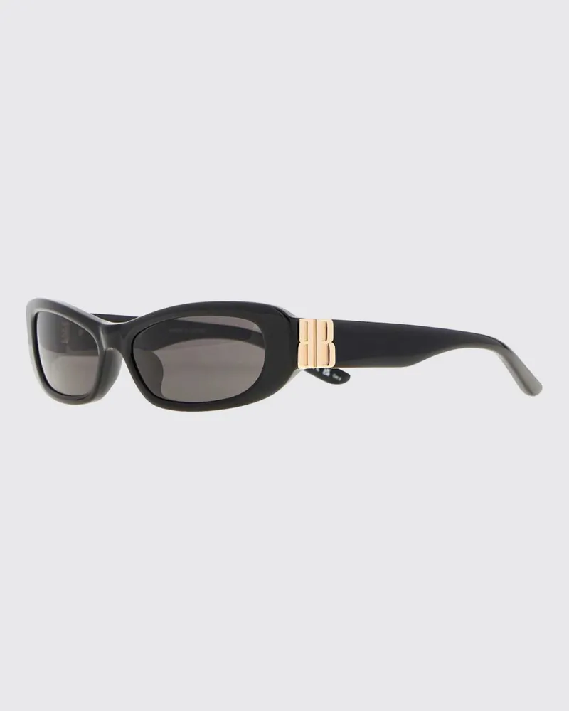 Balenciaga Cosmo Rechteckige Sonnenbrille aus recyceltem Acetat Schwarz