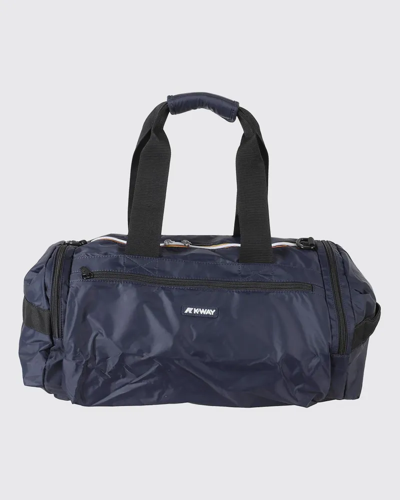K-Way Mereville Wasserdichte Ripstop-Nylon-Reisetasche Blau