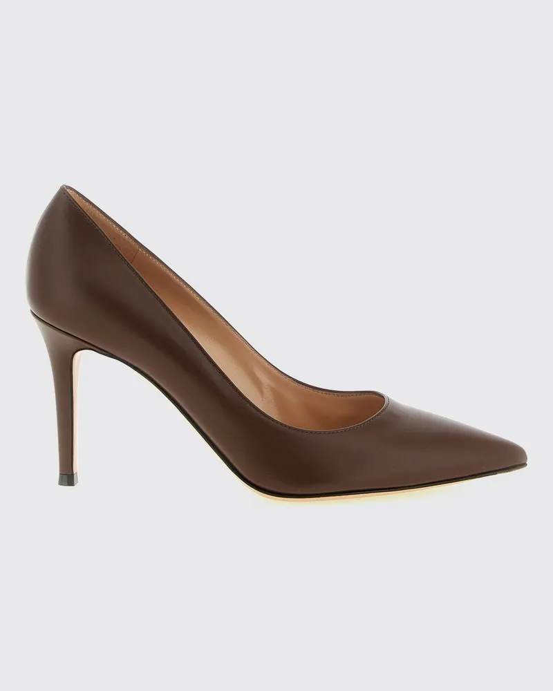 Gianvito Rossi Gianvito 85 Pumps aus glattem Kalbsleder Braun