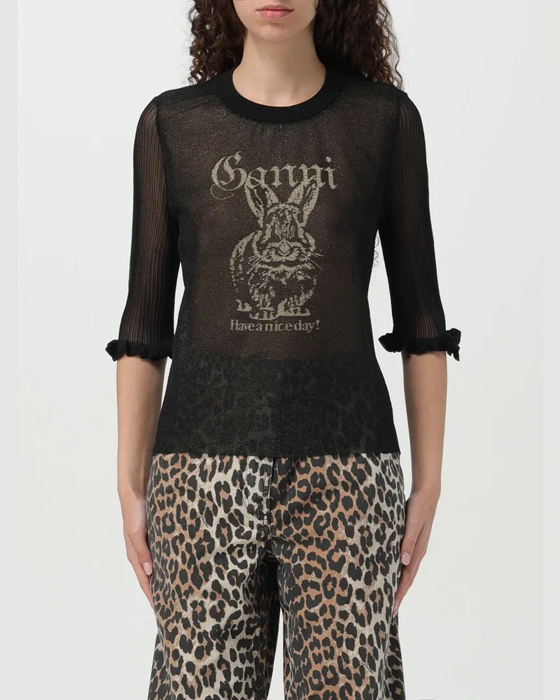 Ganni Top damen Schwarz