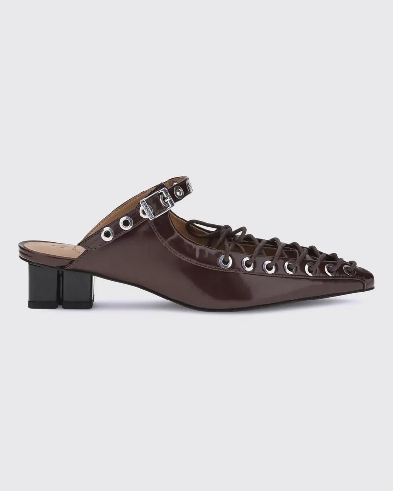 Ganni Schuhe damen Burgunderrot