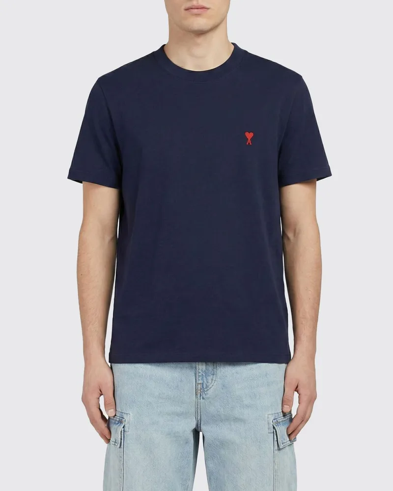 AMI Paris T-shirt herren Blau